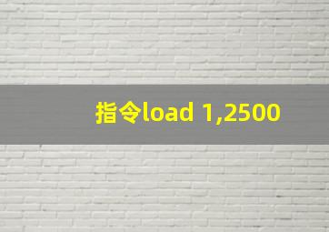 指令load 1,2500